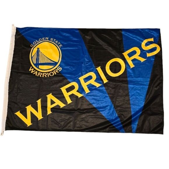 Golden State Warriors Flag NBA Basketball Memorabilia - Picture 1 of 2
